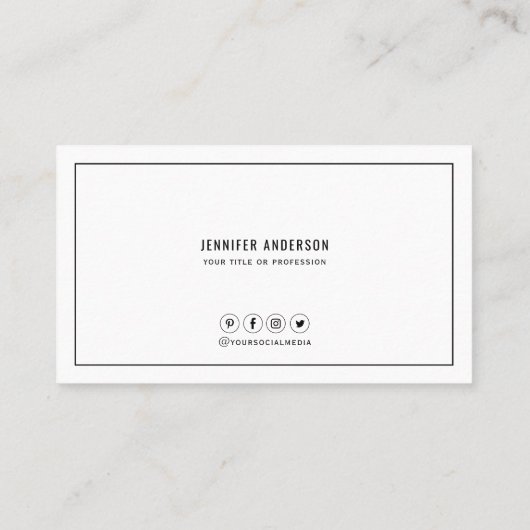 QR-code Modern minimalistische legant schoonmaakmo Visitekaartje (Achterkant)