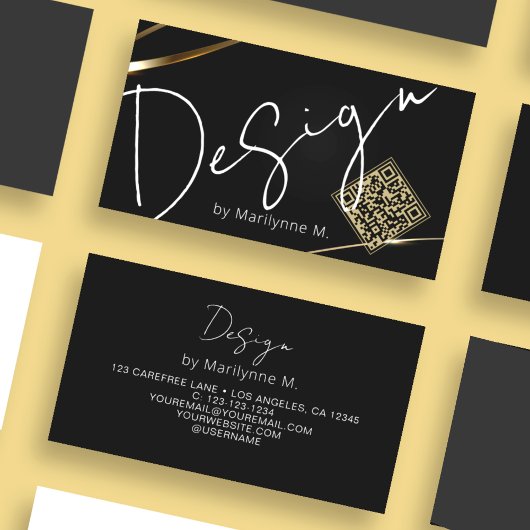 QR-code modern ontwerp professionele visitekaart Visitekaartje