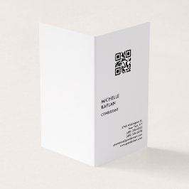 QR Code Modern Professioneel Exclusief Visitekaartje