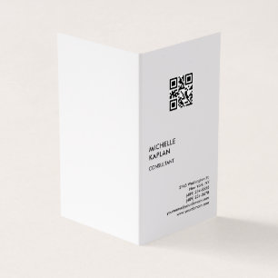 QR Code Modern Professioneel Exclusief Visitekaartje