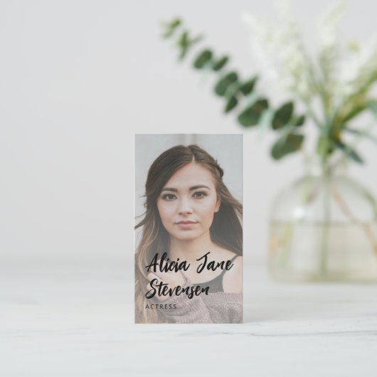 QR CODE modern professioneel model foto Visitekaartje