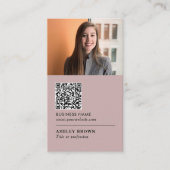 QR-code Modern professioneel onroerend goed foto B Visitekaartje (Voorkant)