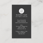 QR-code Modern professioneel onroerend goed foto B Visitekaartje (Achterkant)