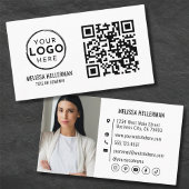 QR Code Modern Professionele Foto Uw Logo Visitekaartje