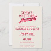 QR Code Modern Rood Kleurrijke Leuke grillige brui Kaart (Voorkant)