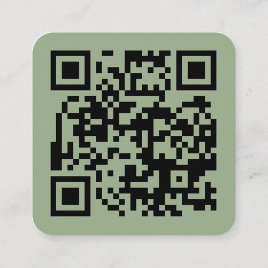 QR Code Modern Simple Fall Weddenschap Website Informatiekaartje (Achterkant)