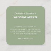 QR Code Modern Simple Fall Weddenschap Website Informatiekaartje (Voorkant)