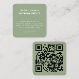 QR Code Modern Simple Fall Weddenschap Website Informatiekaartje