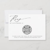 QR-code Modern Sophisticn Wedding RSVP (Voorkant)