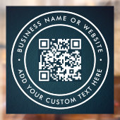 QR Code | Modern Stijl Scanbaar Raamsticker (Vel 2)