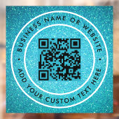 QR Code | Modern Stijl Scannbaar Raamsticker (Vel 2)