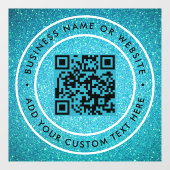 QR Code | Modern Stijl Scannbaar Raamsticker (Vel)
