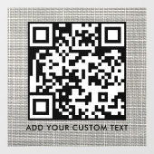 QR Code | Modern Stijl Scannbaar Raamsticker (Vel)
