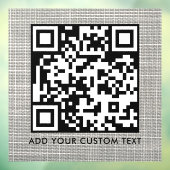 QR Code | Modern Stijl Scannbaar Raamsticker (Vel 3)
