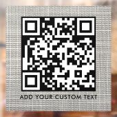 QR Code | Modern Stijl Scannbaar Raamsticker (Vel 2)