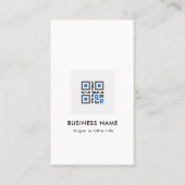 QR-code modern, stijlvol, goudscannbaar netwerk B Visitekaartje (Voorkant)