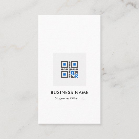 QR-code modern, stijlvol, goudscannbaar netwerk B Visitekaartje (Voorkant)