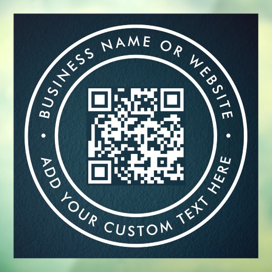 QR-code | Modern Stijlvolle Scanbaar Raamsticker (Vel 3)