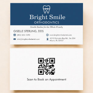 QR Code Modern Tandartspraktijk Orthodontie Visitekaartje