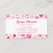 QR-code Modern Trendy Abstracte cosmetoloog Visitekaartje (Achterkant)