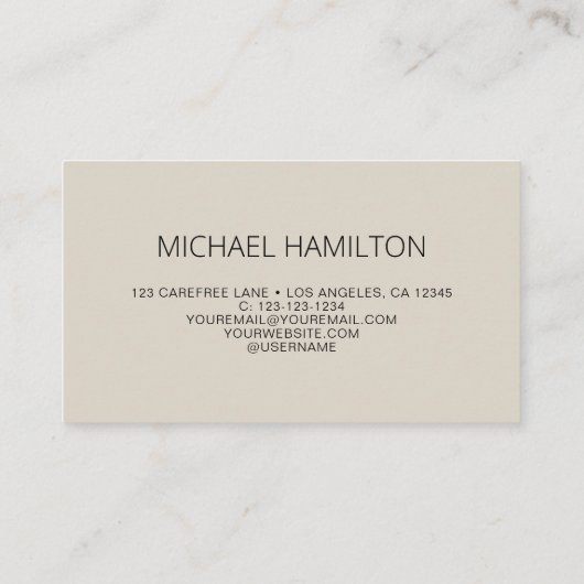 QR Code Modern Visitekaartje (Achterkant)