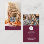 QR-code Modern Visitekaartje fotobakkerij (Voorkant / Achterkant)