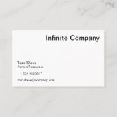 QR-code Modern Visitekaartje | White Simple (Voorkant)