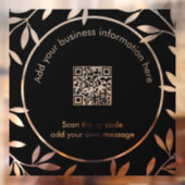 Qr code Modern Wreater Black White Window Cling Raamsticker (Vel 2)