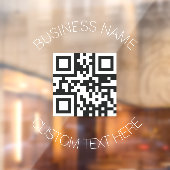QR Code Moderne Aangepaste promotie voor bedrijven Raamsticker (Vel 2)