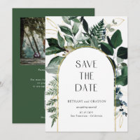 QR-code, moderne botanische tuin bruiloft