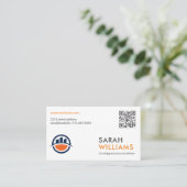 QR-code | Moderne bouwlogo's | Korps Visitekaartje (Staand voorkant)