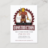 QR-code Moderne constructie Professional Verticaal Visitekaartje (Voorkant)