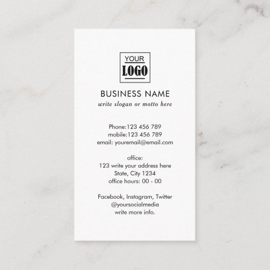 QR-code Moderne foto voor professioneel onroerend  Visitekaartje (Achterkant)