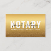 QR-code | Moderne Gouden Mobiele Notaris Publiek Visitekaartje (Voorkant)