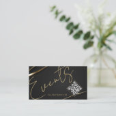 QR Code Moderne grafische gebeurtenissen Visitekaartje (Staand voorkant)