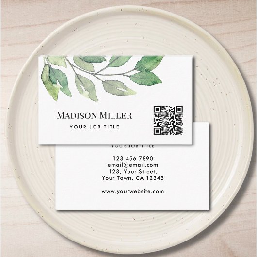 QR-code Moderne Griekenland Visitekaartje