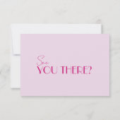 QR Code Moderne Heldere Kleurrijke Retro Leuke Bru RSVP Kaartje (Achterkant)