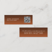 QR-code moderne mini-visitekaartje Mini Visitekaartje (Voorkant / Achterkant)
