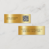 QR-code moderne mini-visitekaartje Mini Visitekaartje (Voorkant / Achterkant)