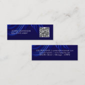 QR-code moderne mini-visitekaartje Mini Visitekaartje (Voorkant / Achterkant)
