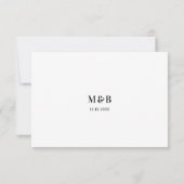 QR-code moderne minimalistische vetgedrukte typogr RSVP Kaartje (Achterkant)