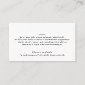 QR-code moderne netwerkmakelaarfoto Visitekaartje (Achterkant)