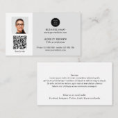 QR-code moderne netwerkmakelaarfoto Visitekaartje (Voorkant / Achterkant)