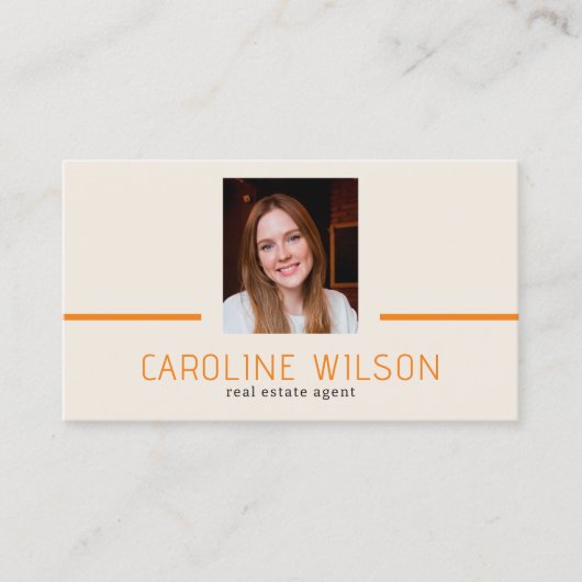 QR CODE - moderne professionele, minimalistische f Visitekaartje (Voorkant)