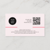 QR CODE - moderne professionele, minimalistische f Visitekaartje (Achterkant)