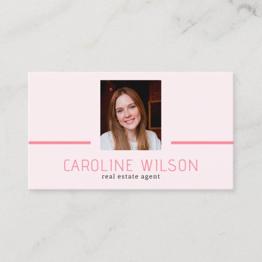 QR CODE - moderne professionele, minimalistische f Visitekaartje (Voorkant)