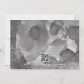 QR Code Moderne Script Foto Bruiloft Opslaan De Da Aankondiging (Achterkant)