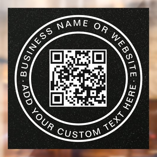 QR Code | Moderne stijlvolle afleesbare vensterfol Raamsticker (Vel 2)