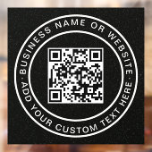 QR Code | Moderne stijlvolle afwasbare raamsticker (Vel 2)