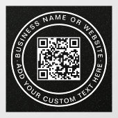 QR-code | Moderne stijlvolle scanbare raambekledin Raamsticker (Vel)